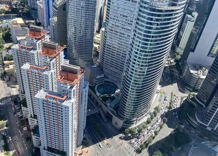 公寓 Makati Amazing View Penthouse Studio, Air Residence, Fast Internet *