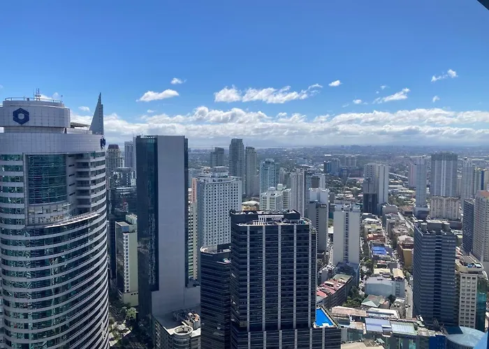 公寓 Makati Amazing View Penthouse Studio, Air Residence, Fast Internet *