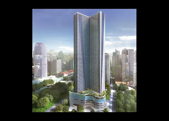 公寓 Makati Amazing View Penthouse Studio, Air Residence, Fast Internet *